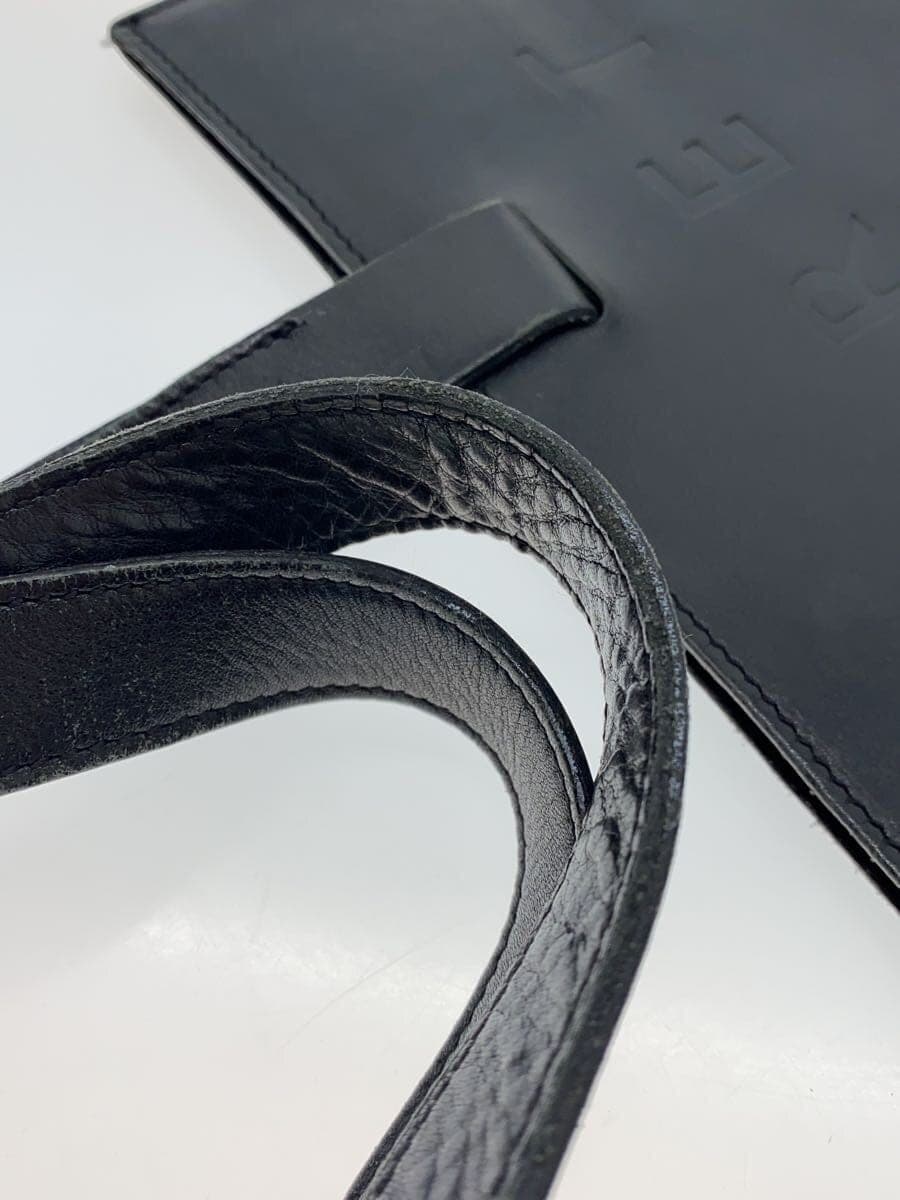 MARGARET HOWELLLEATHER LOGO BAG Tote Bag Leather BLK Solid 7