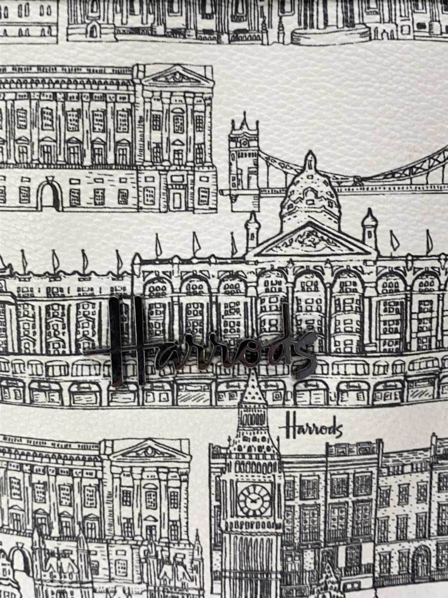 Harrods Tote Bag WHT All Over Pattern 5