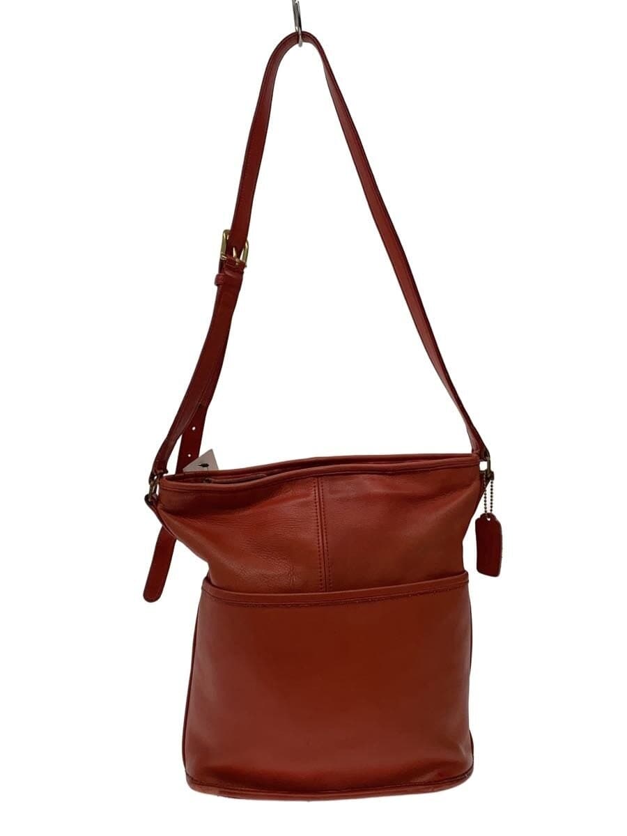 COACHOLD USA made shoulder bag leather RED plain 1935