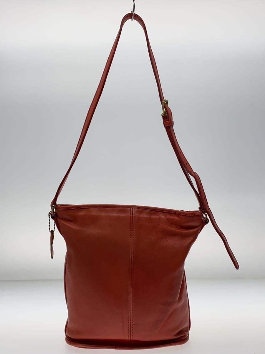 COACHOLD USA made shoulder bag leather RED plain 1935 3