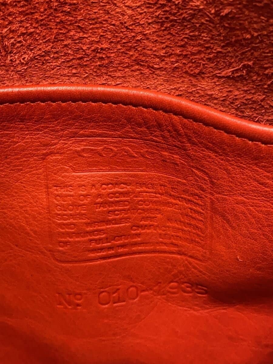 COACHOLD USA made shoulder bag leather RED plain 1935 5