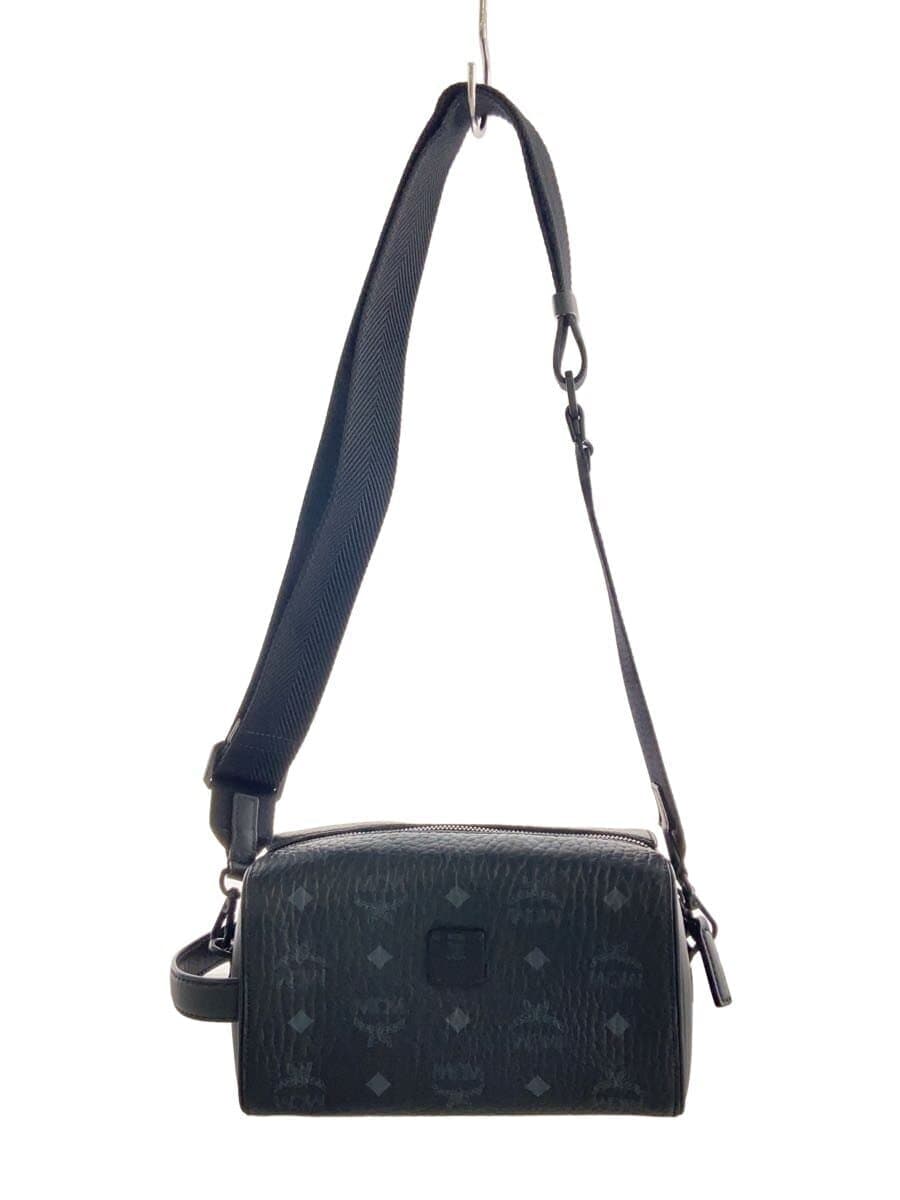 MCMOTTOMAR Toiletry Bag Shoulder Bag Leather BLK All-over Pattern MXZDSTT03BK001