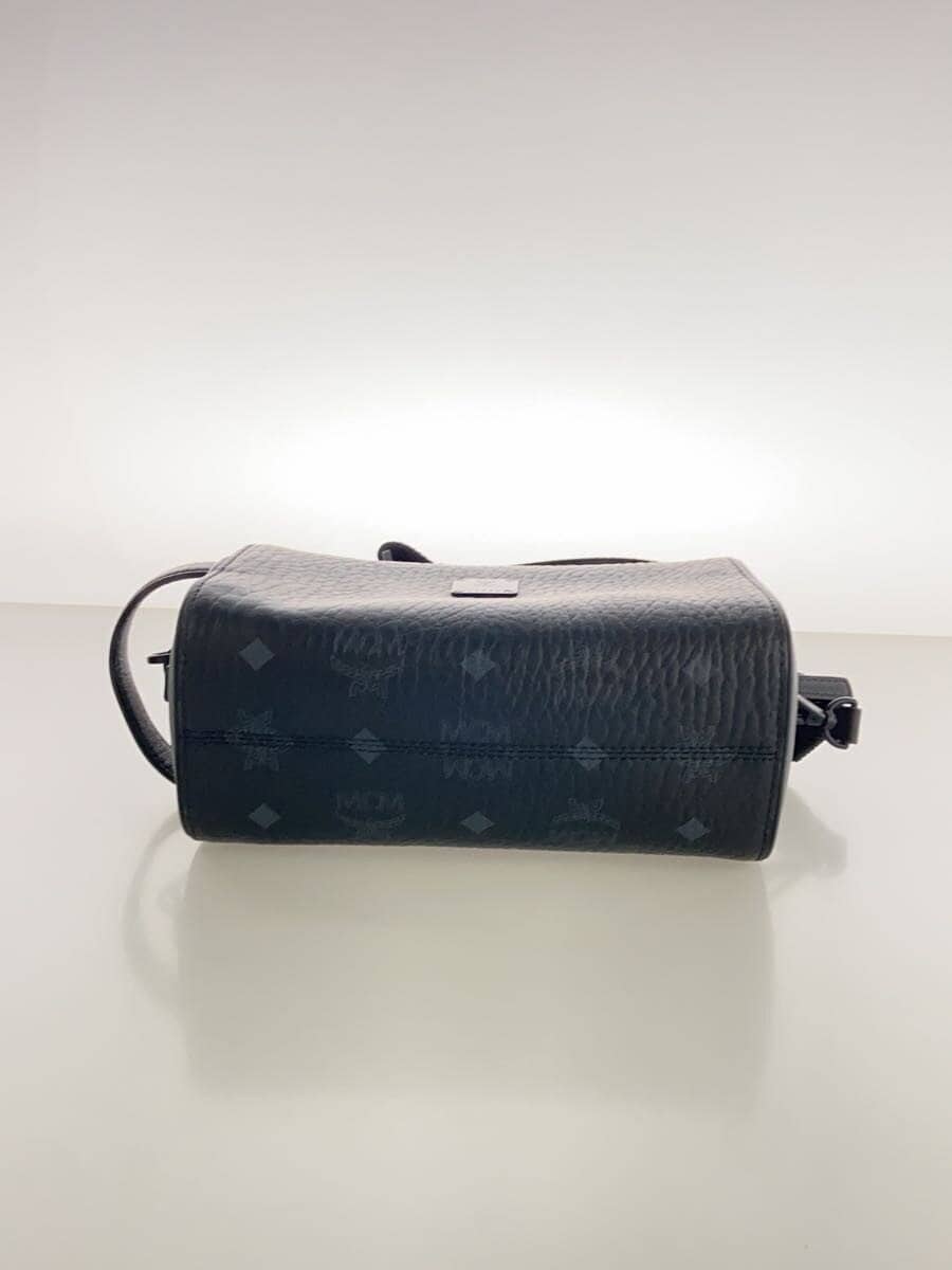 MCMOTTOMAR Toiletry Bag Shoulder Bag Leather BLK All-over Pattern MXZDSTT03BK001 4