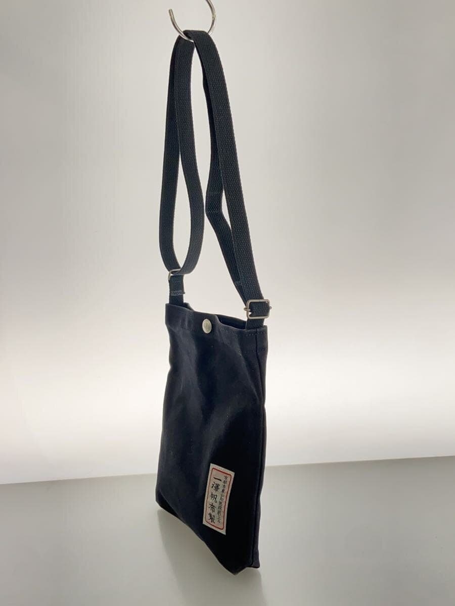 WILDSIDE YOHJI YAMAMOTO × Ichizawa Hanpu Shoulder Bag Canvas BLK 2