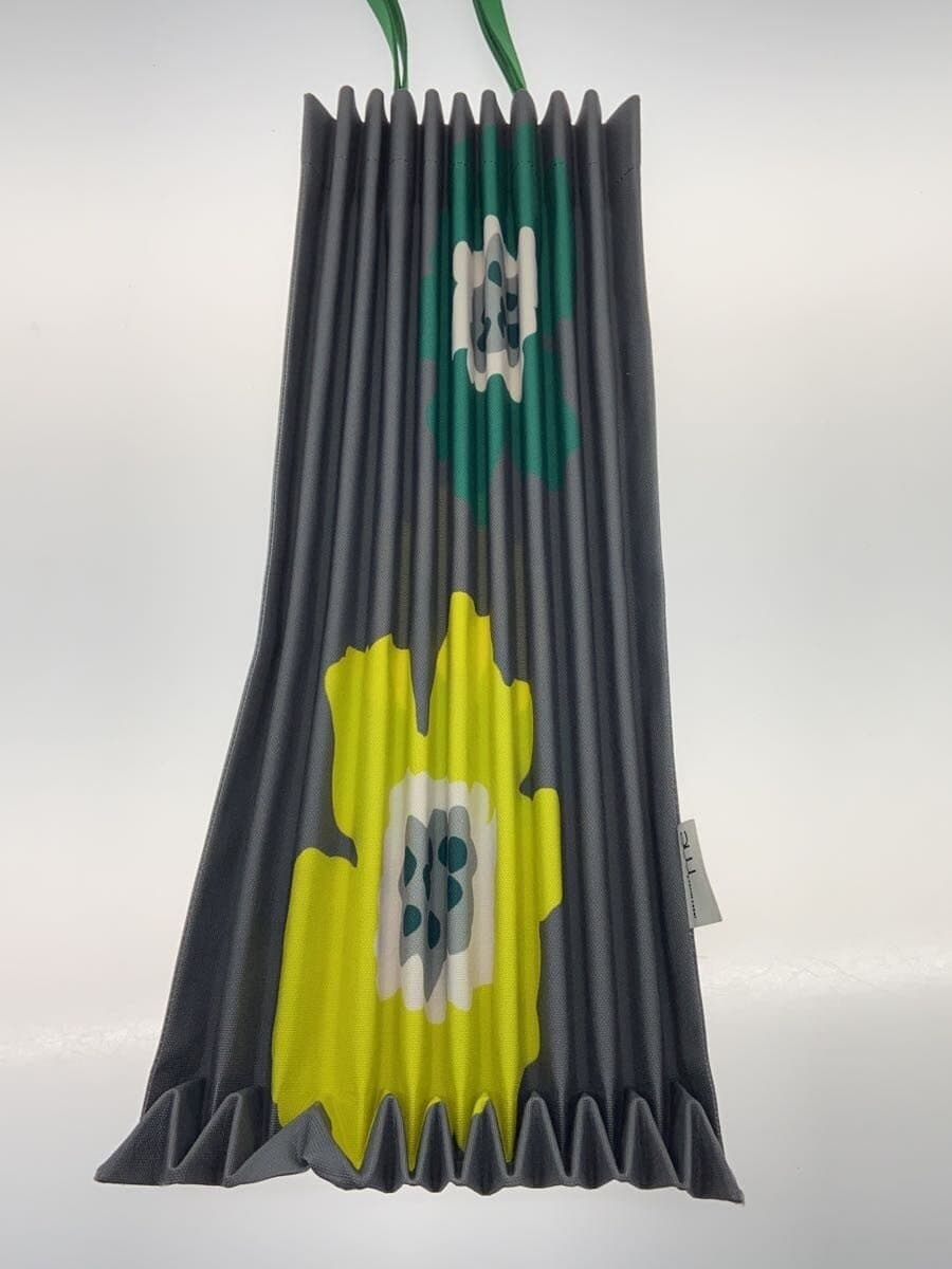 me ISSEY MIYAKE GROW TRUNK PLEATS BAG Tote Bag -- GRY Print mi53ag551 7