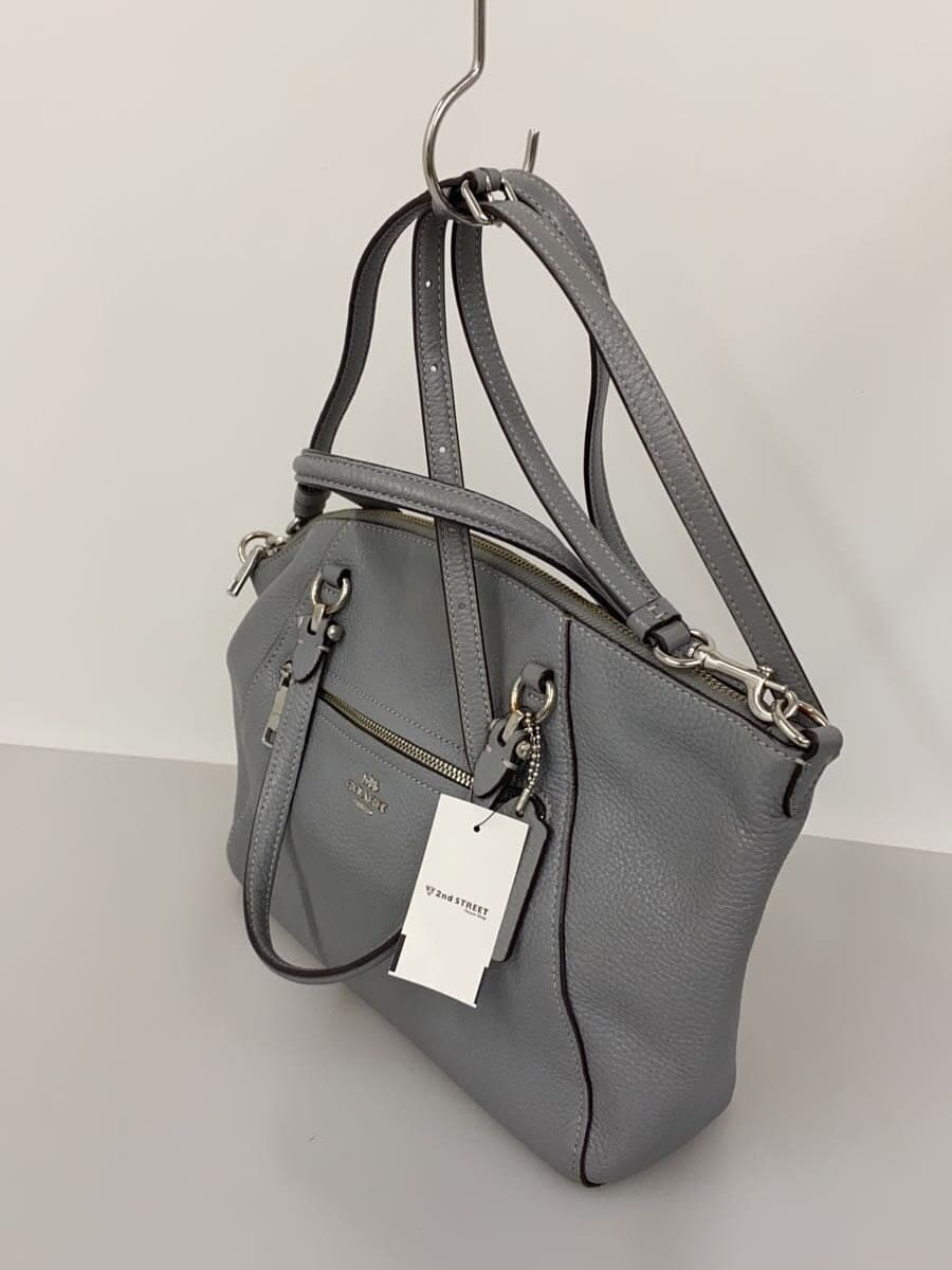 COACH Shoulder Bag Leather GRY 79997 2