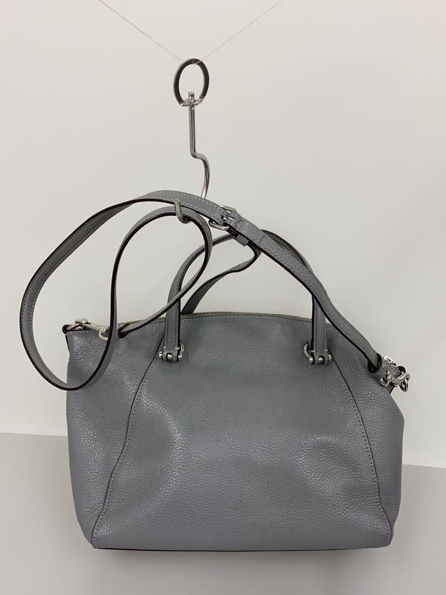 COACH Shoulder Bag Leather GRY 79997 3