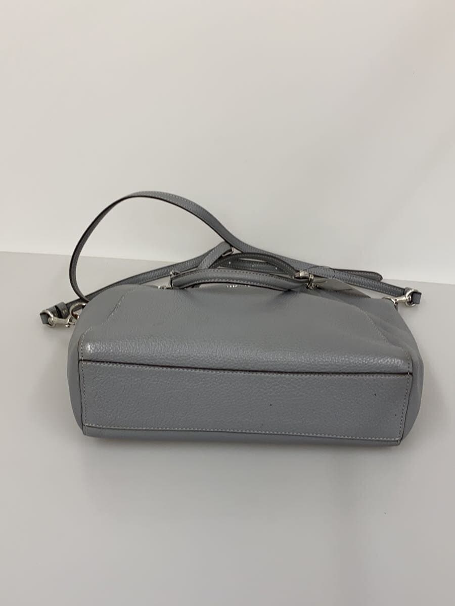 COACH Shoulder Bag Leather GRY 79997 4