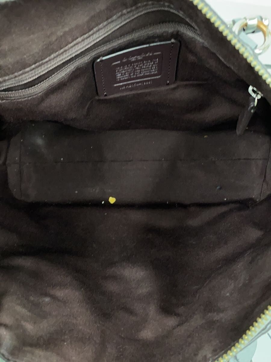 COACH Shoulder Bag Leather GRY 79997 6