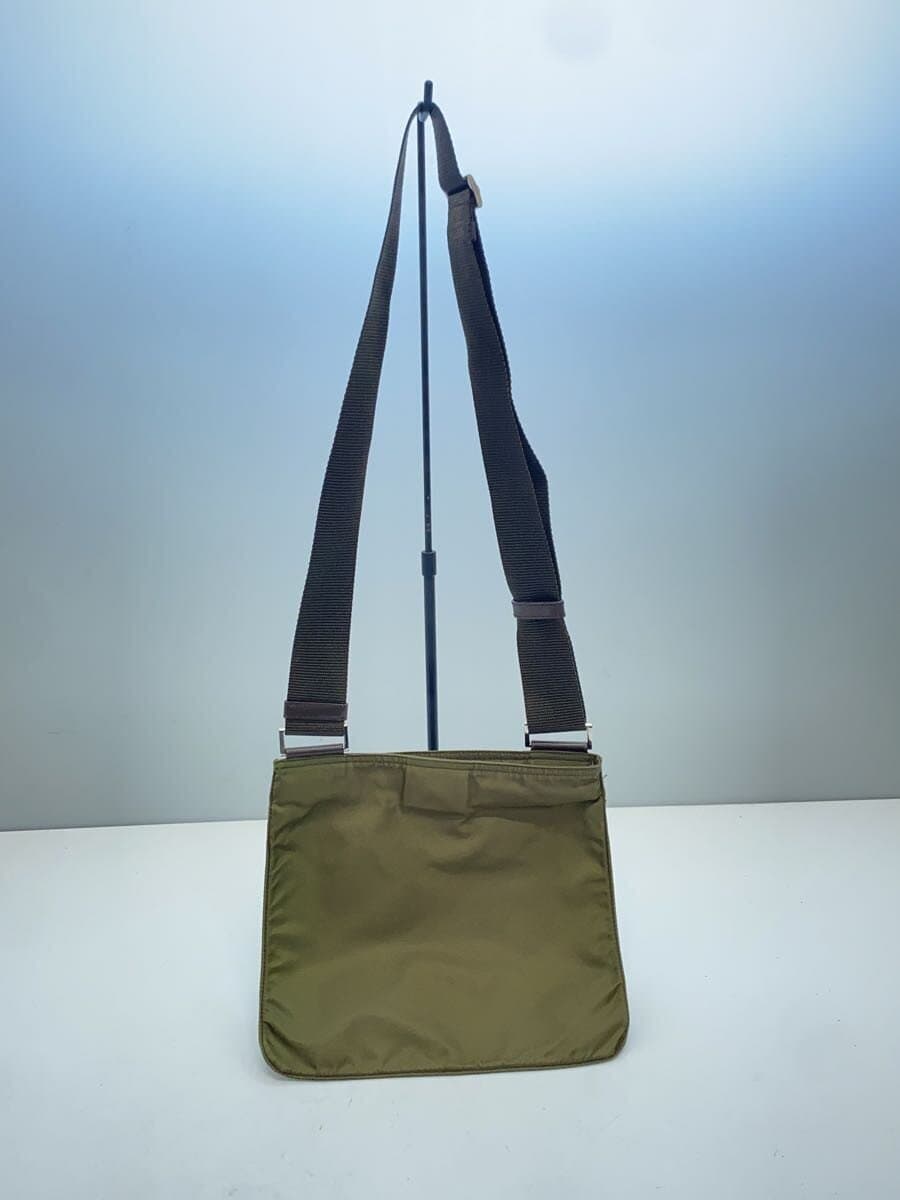 PRADA Shoulder Bag Nylon KHK Solid 3