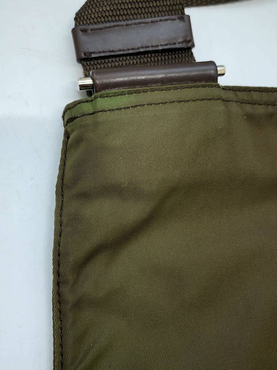 PRADA Shoulder Bag Nylon KHK Solid 9