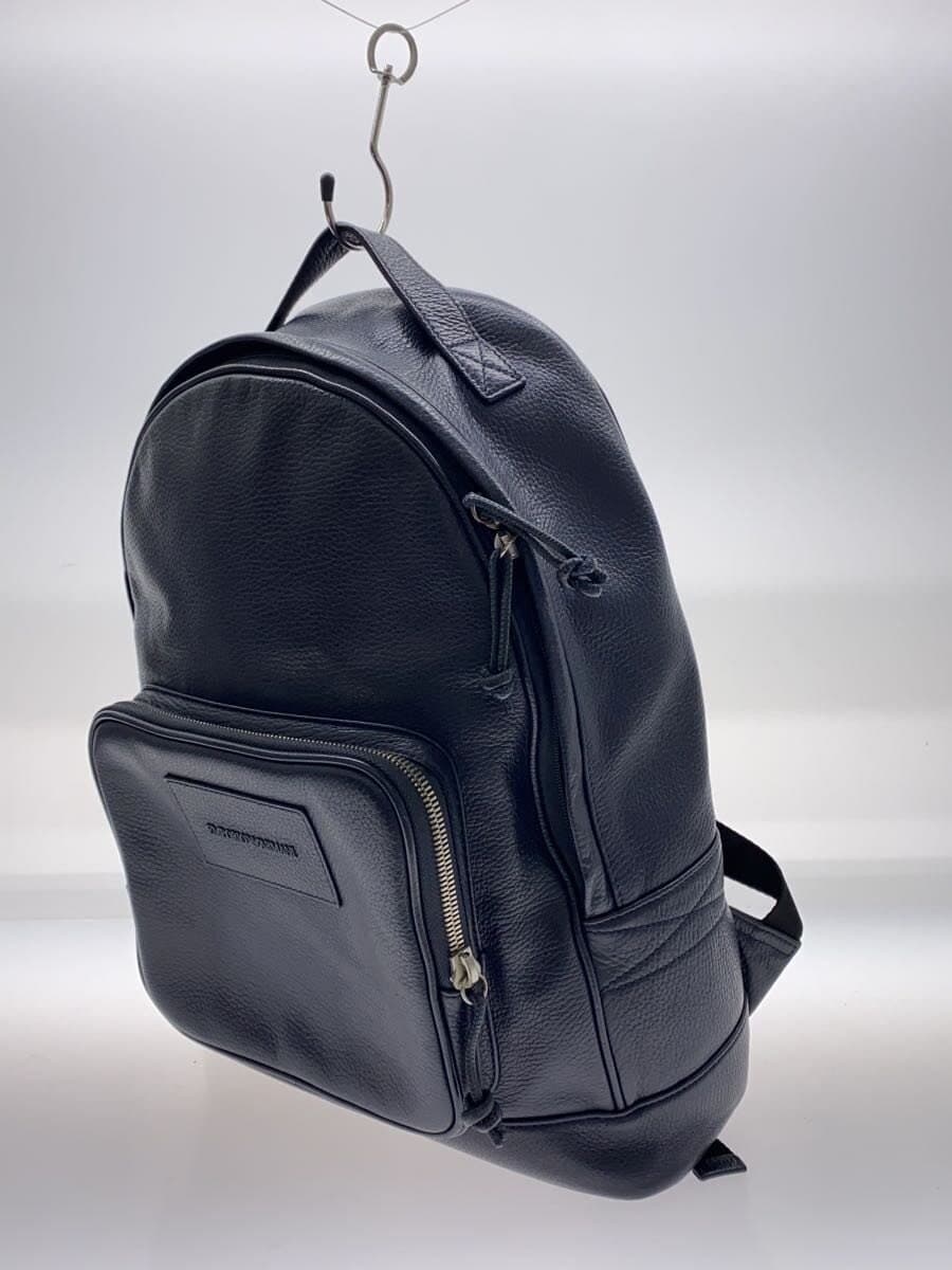 EMPORIO ARMANI Backpack Leather NVY 2