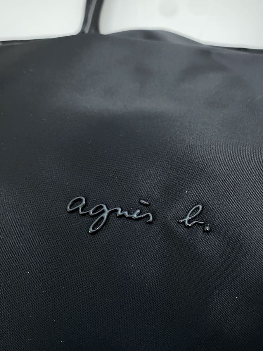 agnes b VOYAGE Tote Bag Nylon BLK Solid CS08-02 5