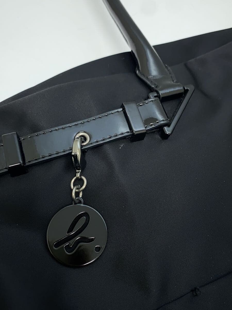agnes b VOYAGE Tote Bag Nylon BLK Solid CS08-02 7