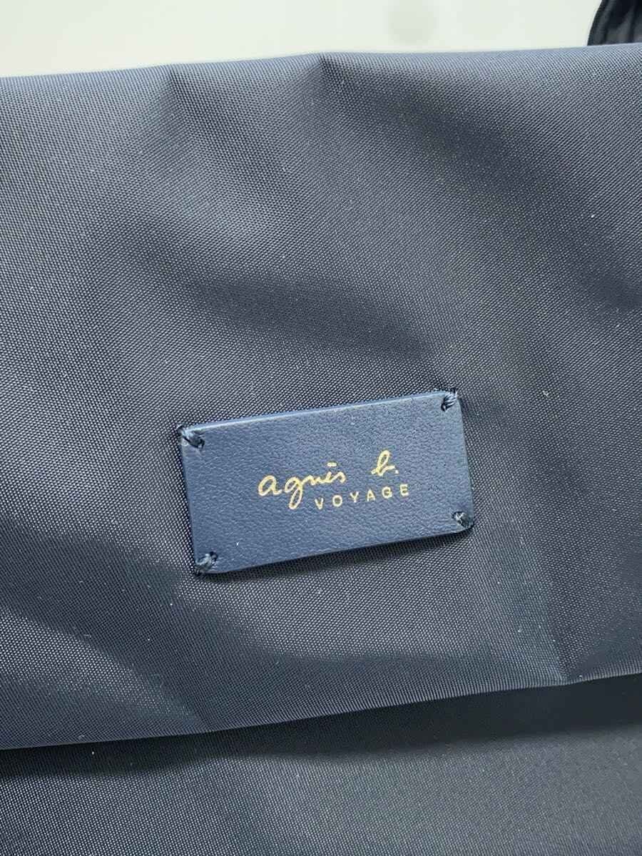 agnes b VOYAGE Handbag NVY Solid 5
