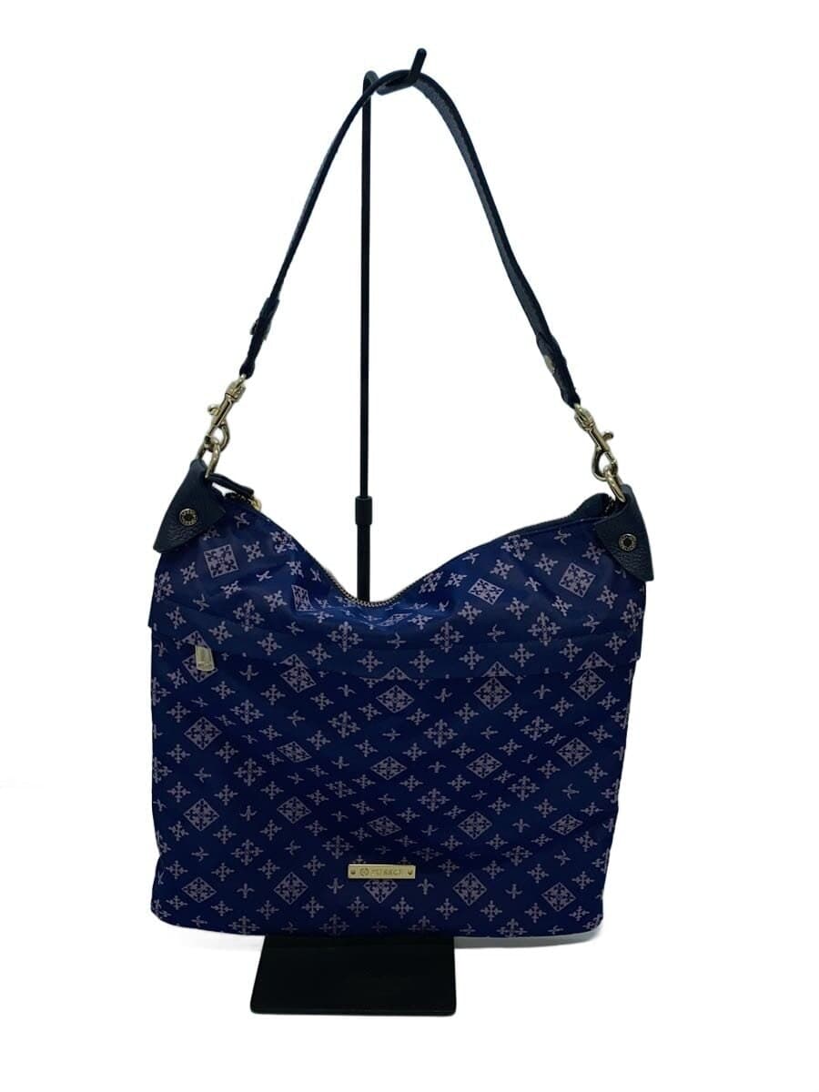 russet Shoulder Bag PVC NVY All Over Pattern