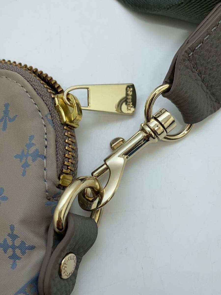 russet Shoulder Bag PVC GRY All Over Pattern 7