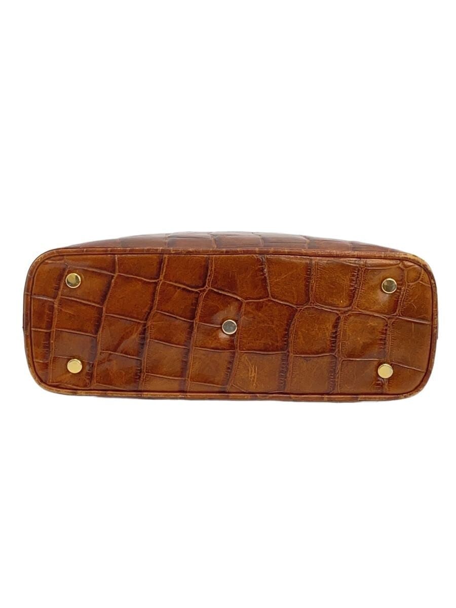 BALLY Handbag Leather BRW All Over Pattern 4