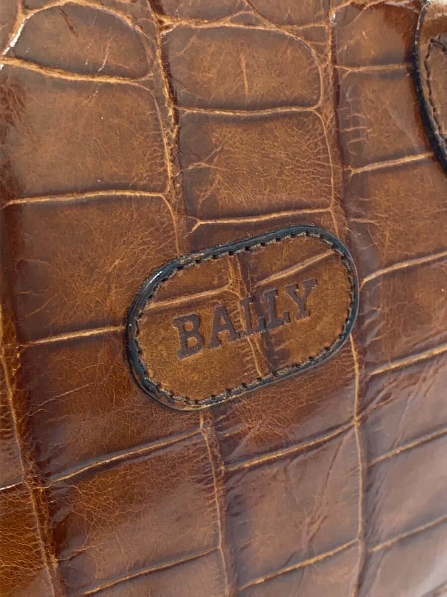 BALLY Handbag Leather BRW All Over Pattern 5