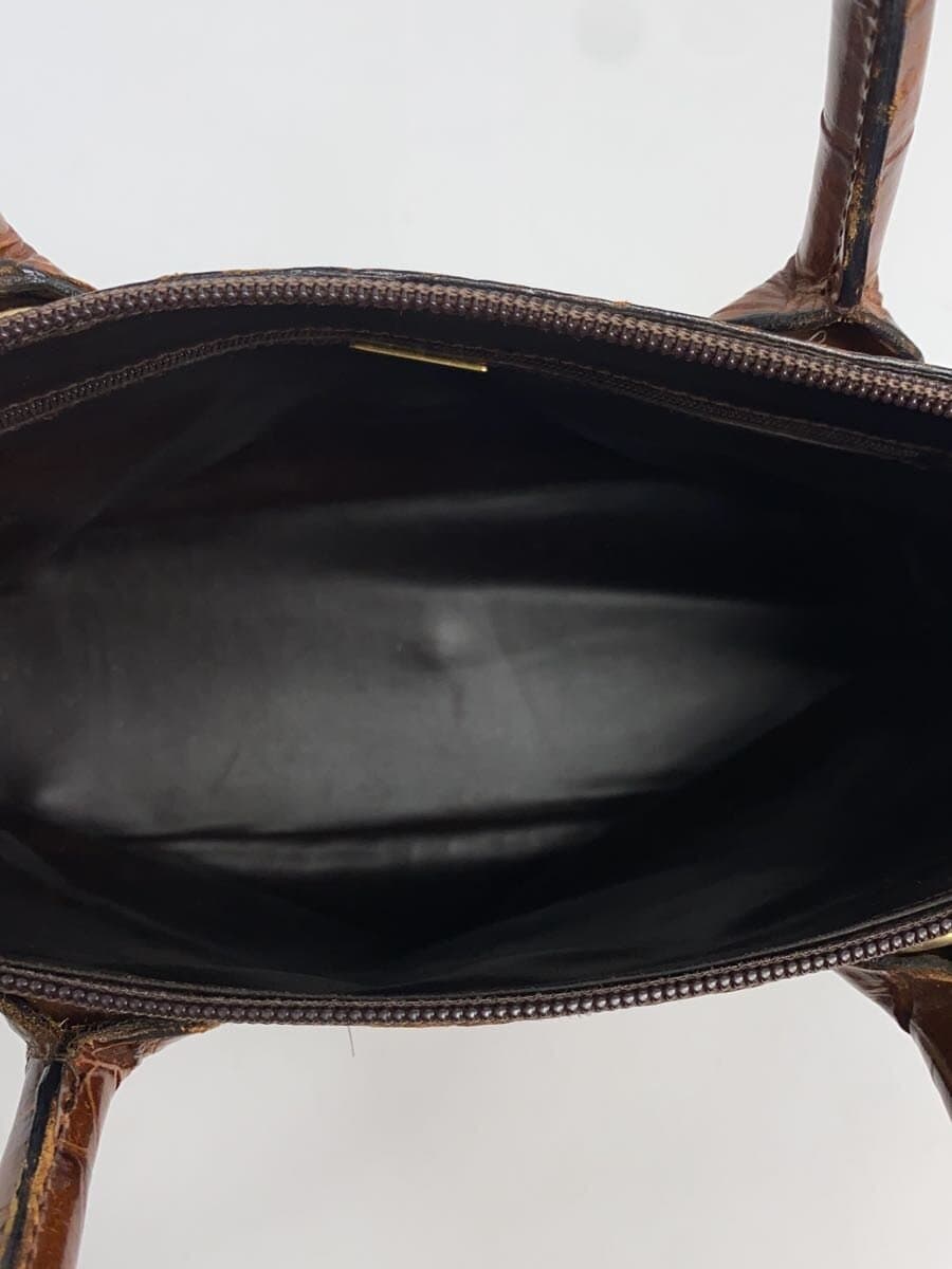 BALLY Handbag Leather BRW All Over Pattern 6