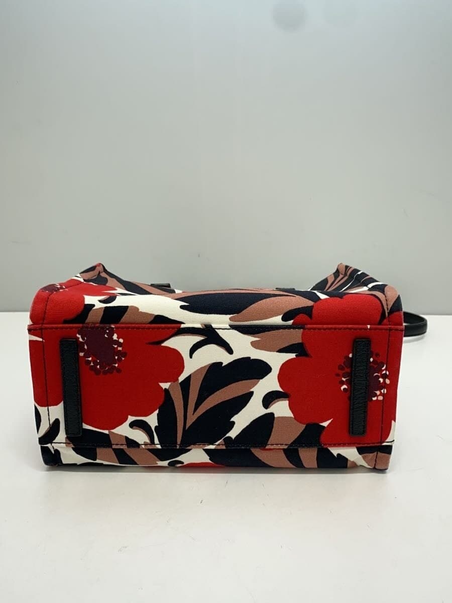 kate spade new york Handbag Canvas RED Floral 4