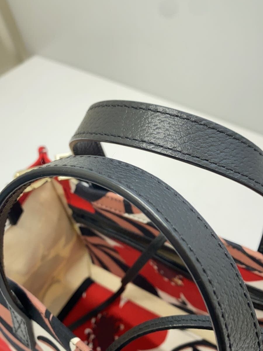 kate spade new york Handbag Canvas RED Floral 9