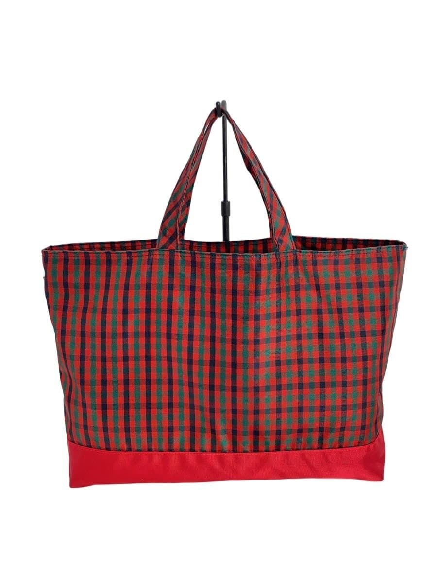 Familiar tote bag -- Red Check 3