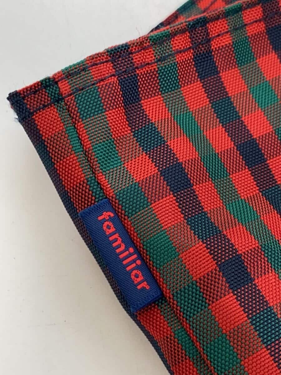 Familiar tote bag -- Red Check 5