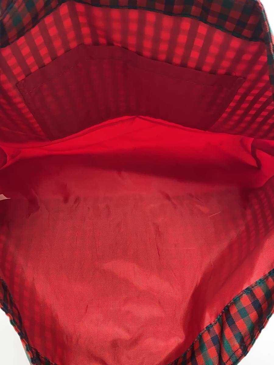 Familiar tote bag -- Red Check 6