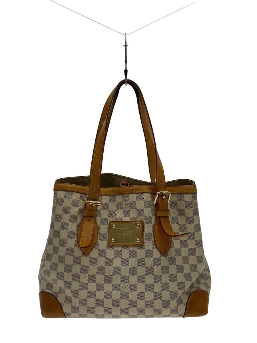 LOUIS VUITTON Hampstead MM Damier Azur PVC WHT N51206