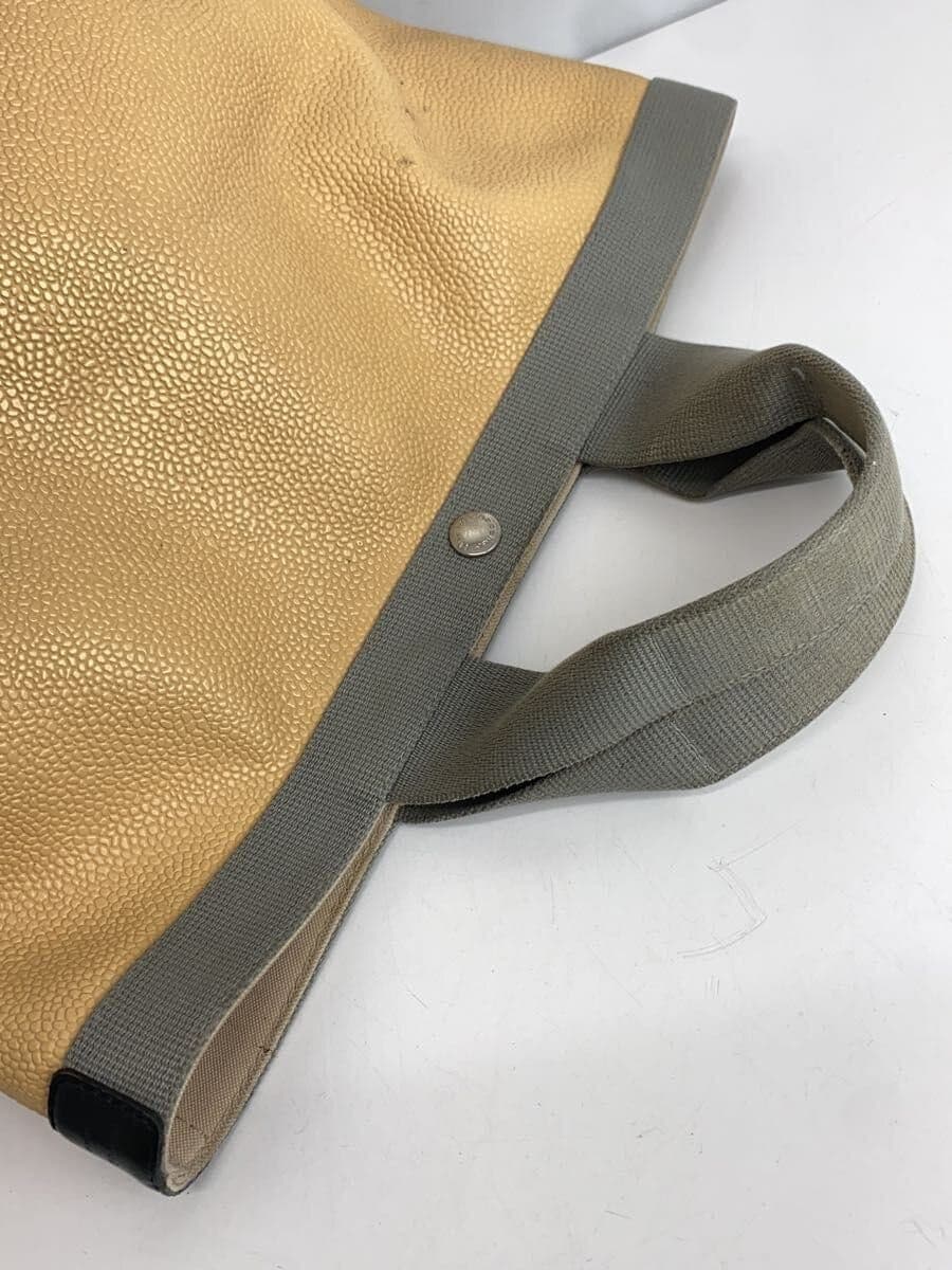 Herve Chapelier handbag leather beige plain 7