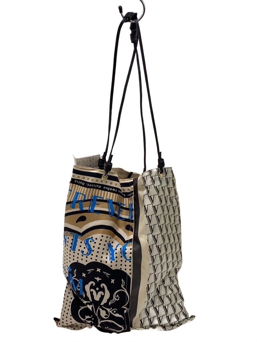Manipuri tote bag silk multicolor all-over pattern 25-092-939-0055-3-0
