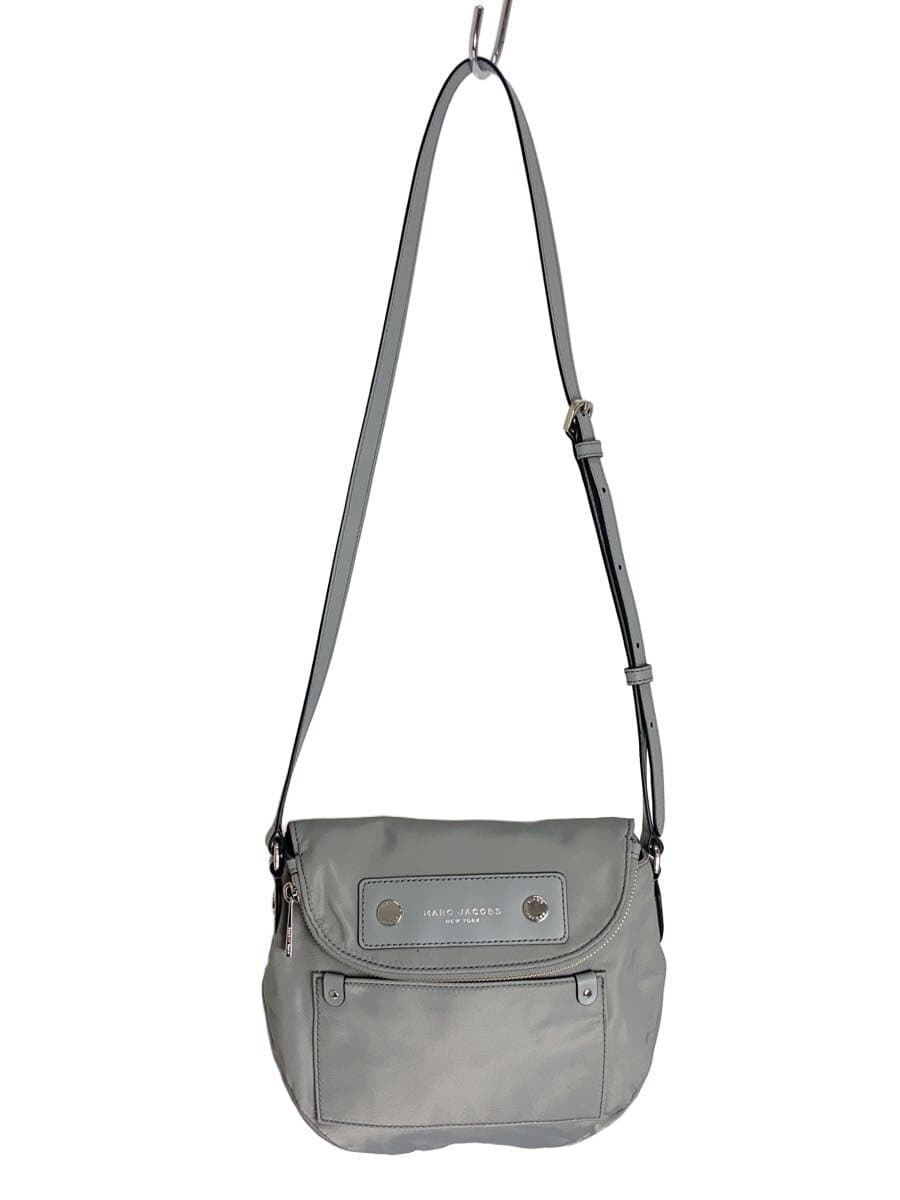 MARC JACOBS shoulder bag polyester GRY solid color