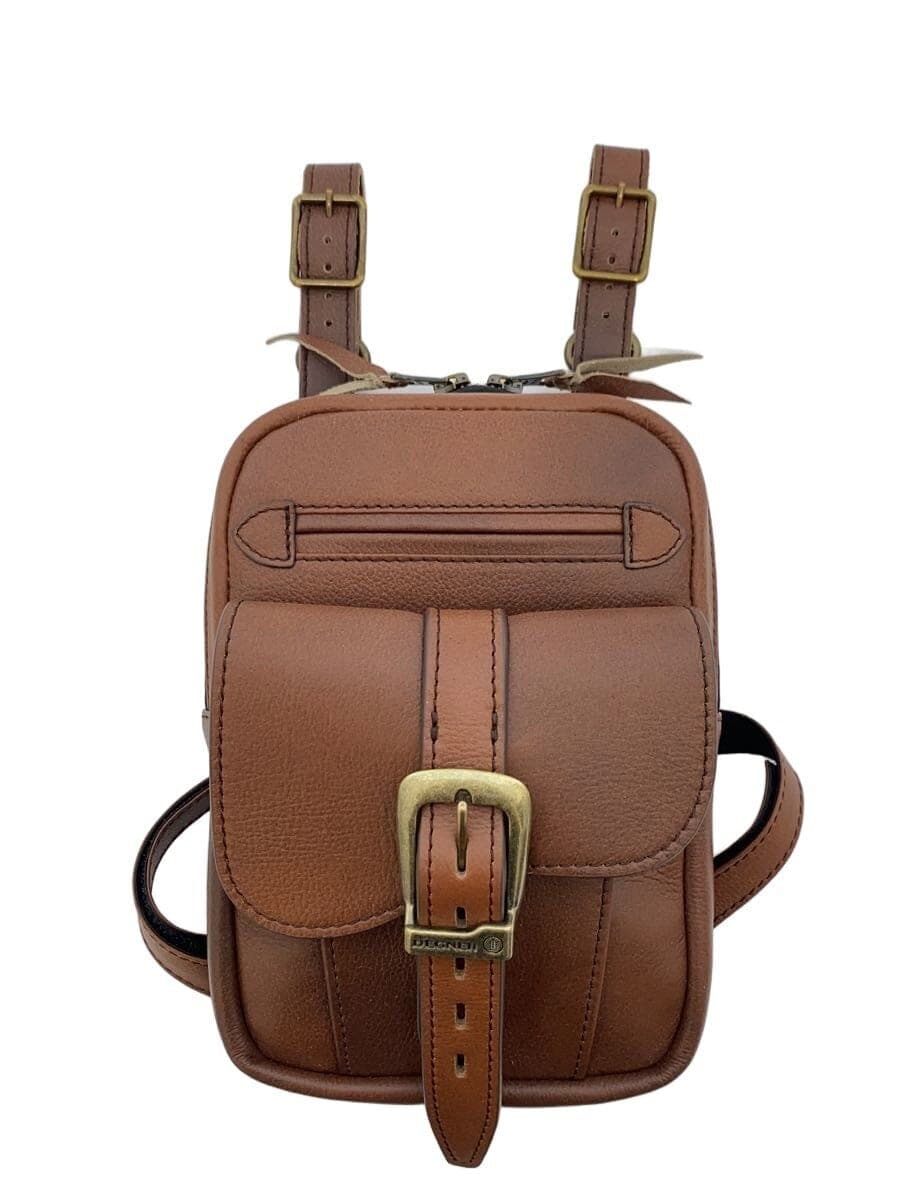 DEGNER bag leather BRW plain