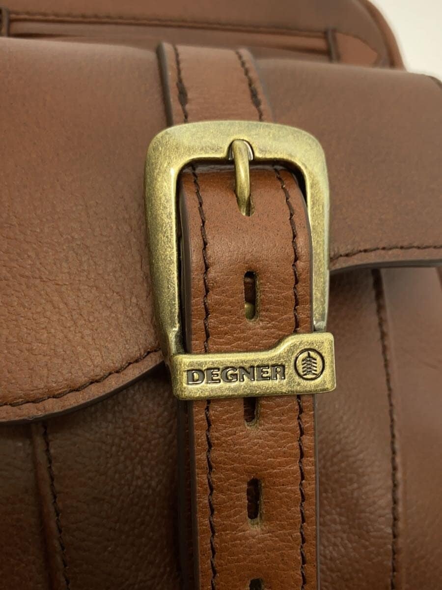 DEGNER bag leather BRW plain 5
