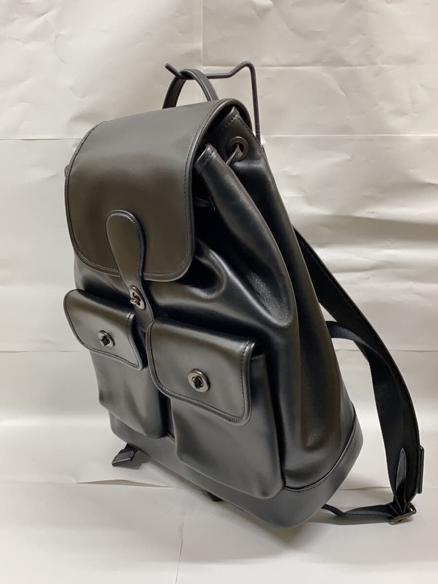 COACH Backpack Leather BLK Solid 2