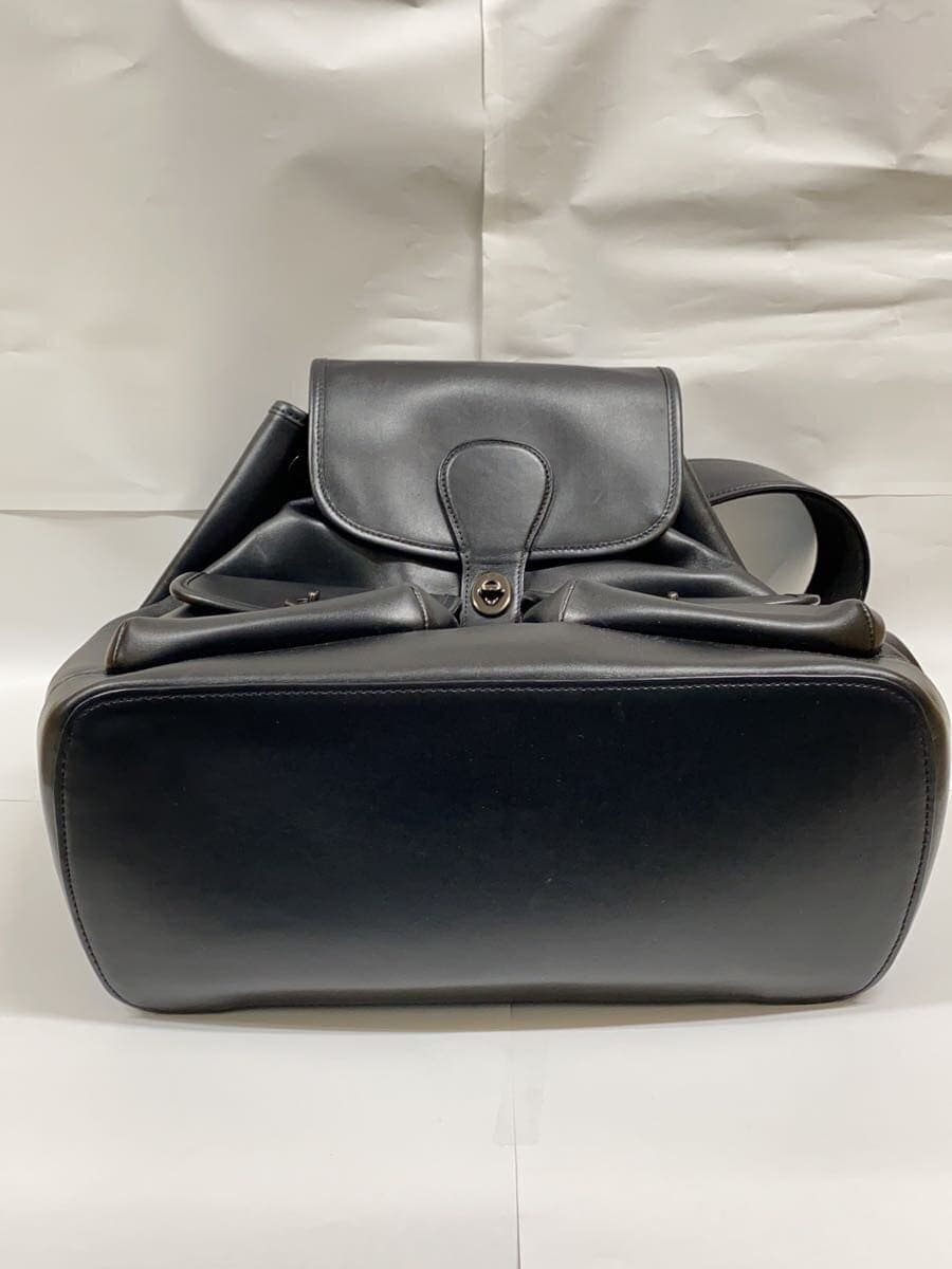COACH Backpack Leather BLK Solid 4