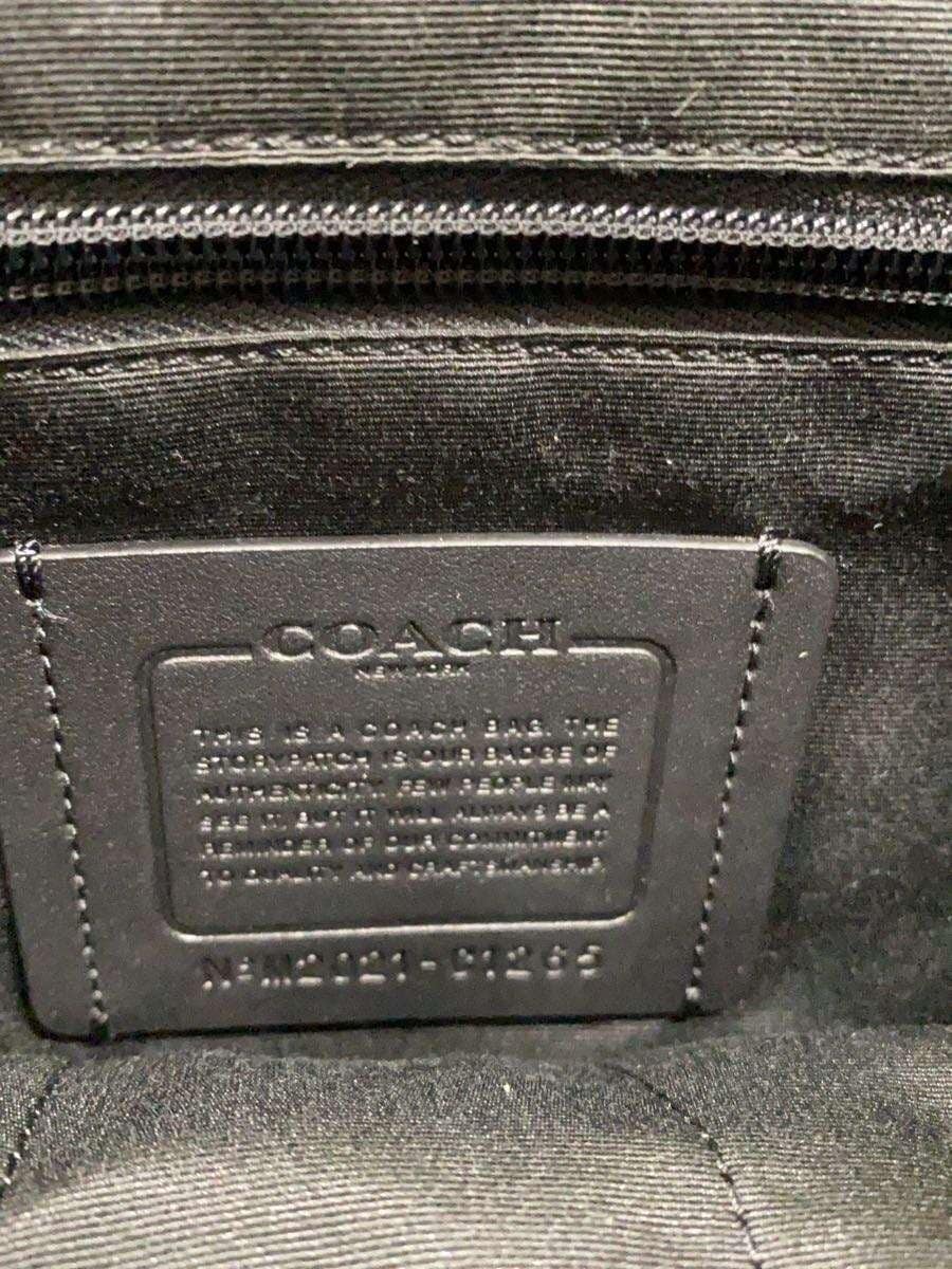 COACH Backpack Leather BLK Solid 5