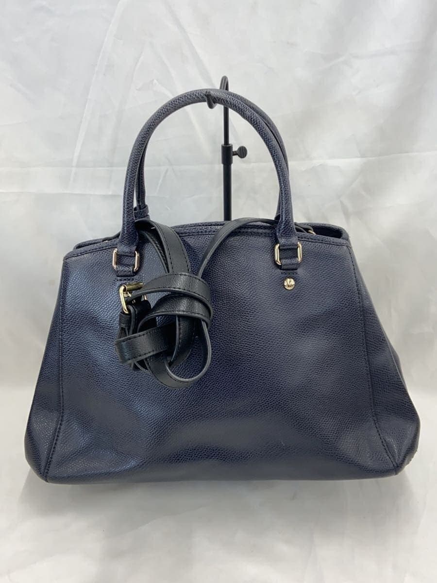COACH Shoulder Bag NVY Solid 3