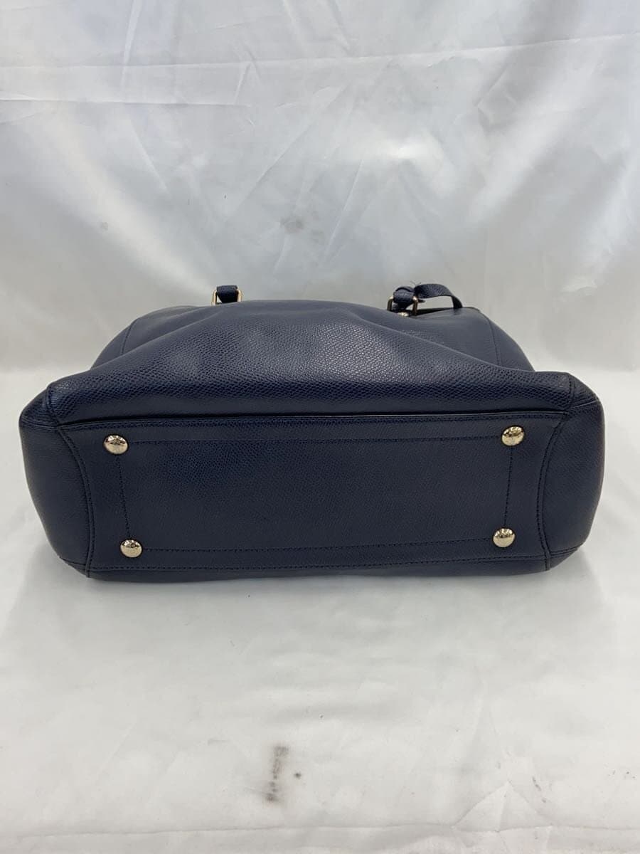 COACH Shoulder Bag NVY Solid 4