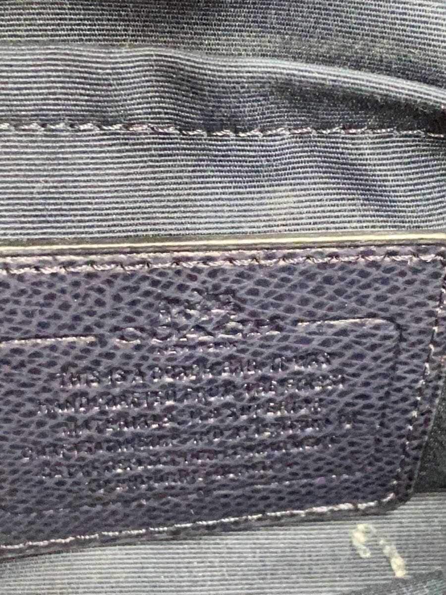 COACH Shoulder Bag NVY Solid 5