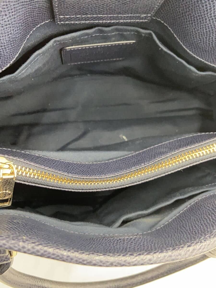 COACH Shoulder Bag NVY Solid 6