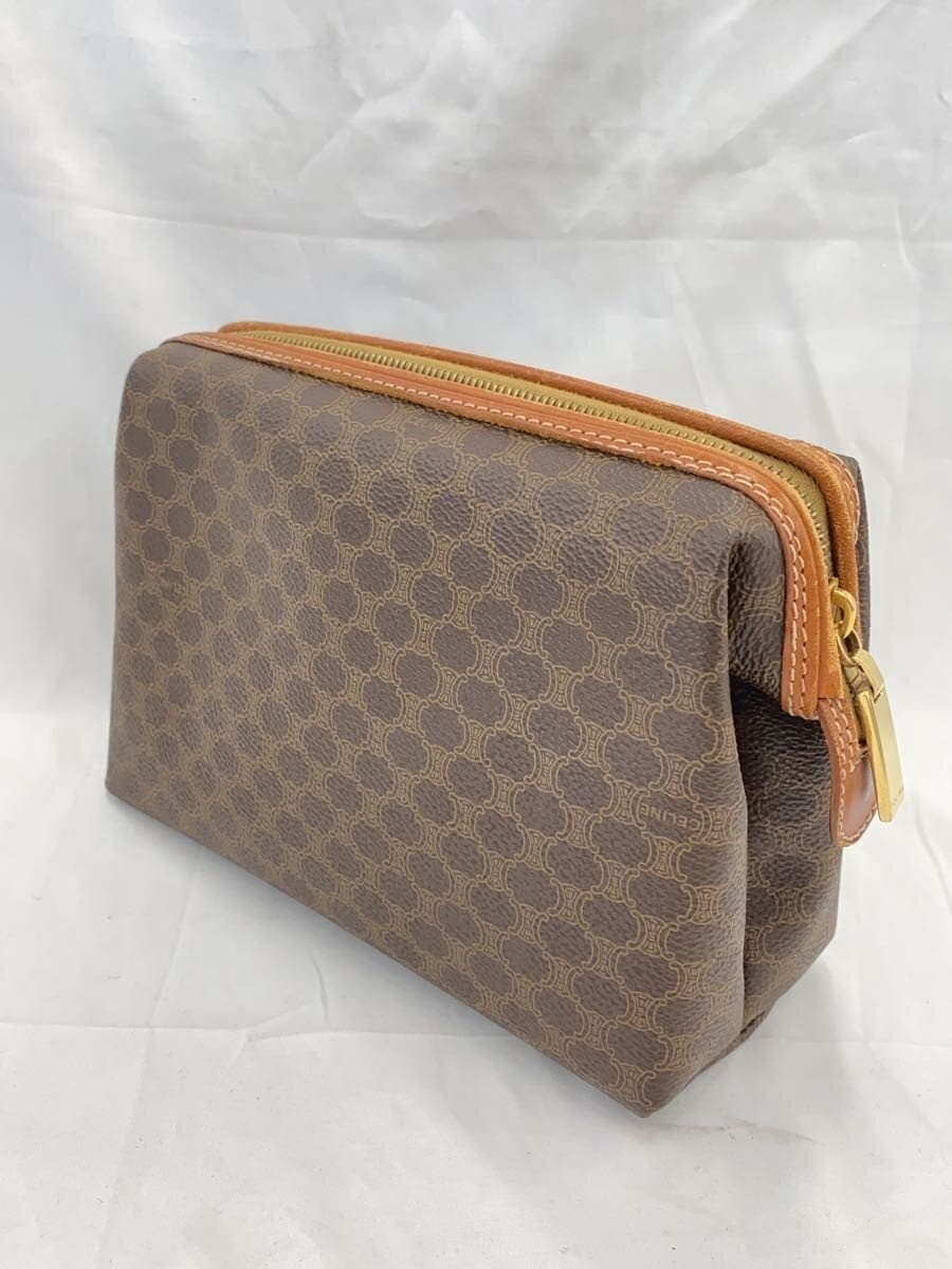 CELINE Macadam Pattern Pouch BRW All Over Pattern 2