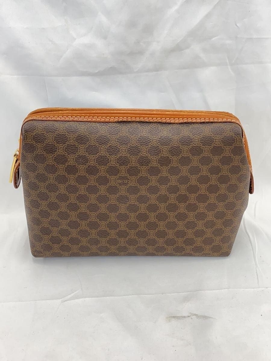 CELINE Macadam Pattern Pouch BRW All Over Pattern 3