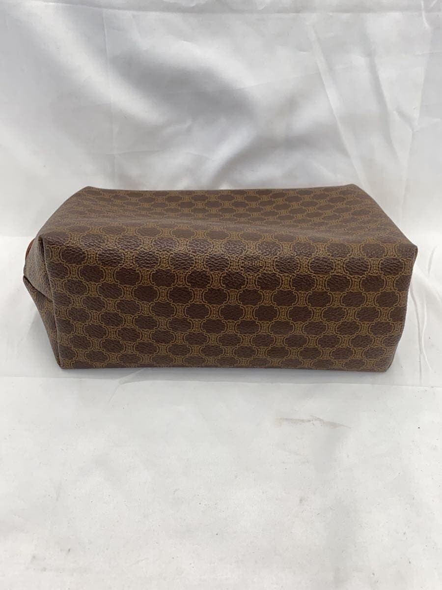 CELINE Macadam Pattern Pouch BRW All Over Pattern 4