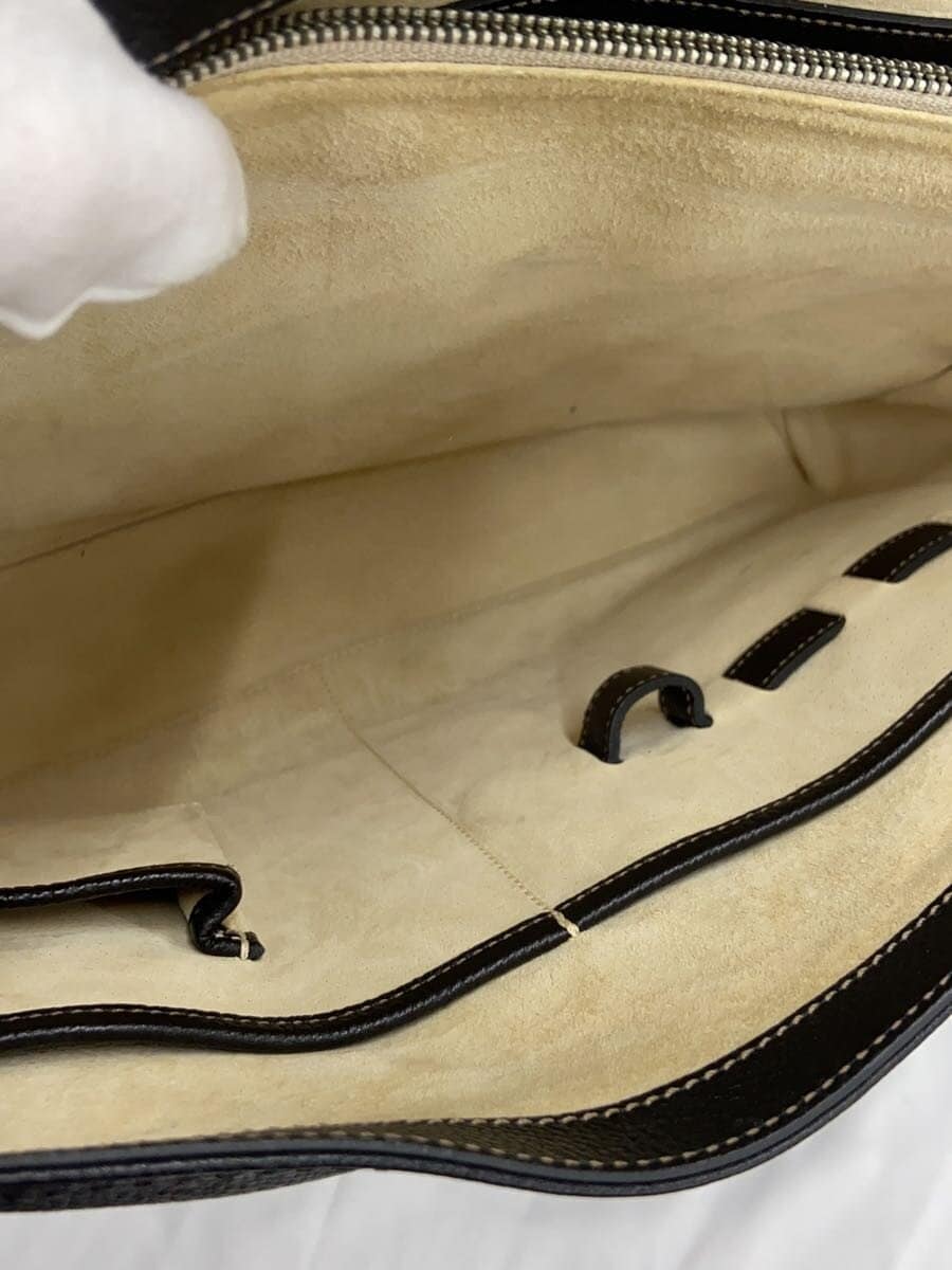 COACH2-Way Briefcase Leather BLK Solid 6466 7