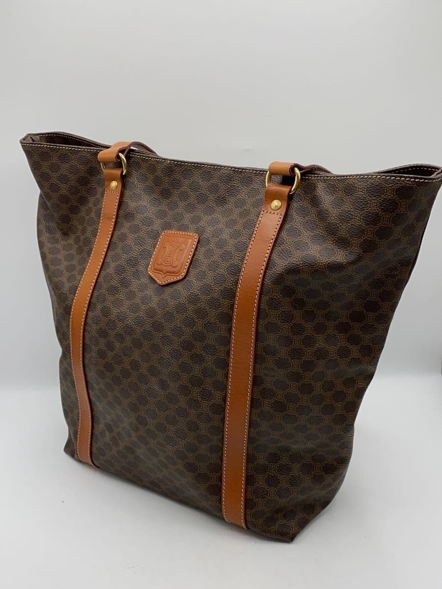 CELINE Tote Bag PVC BRW All Over Pattern MC98 1 2