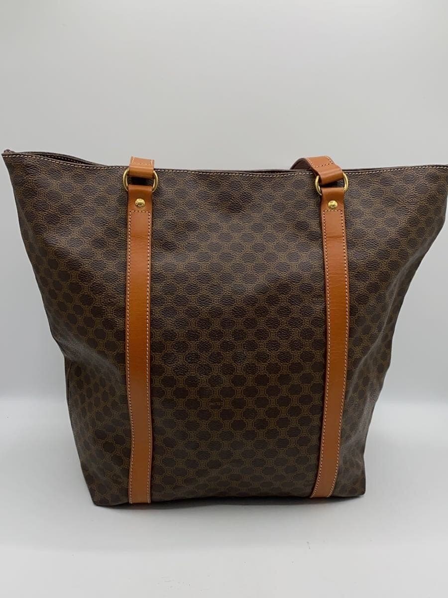 CELINE Tote Bag PVC BRW All Over Pattern MC98 1 3