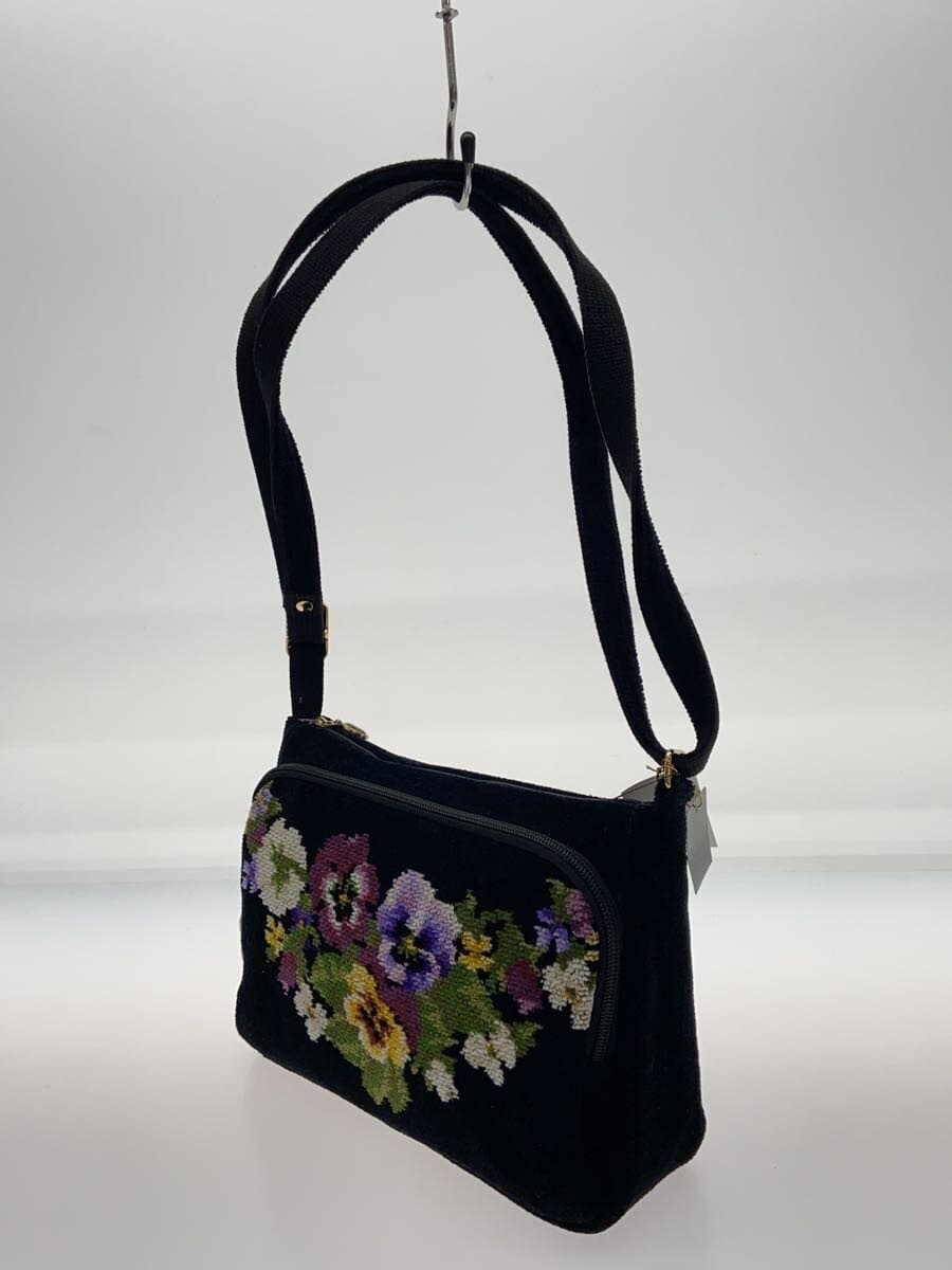 FEILER Shoulder Bag BLK Floral 2