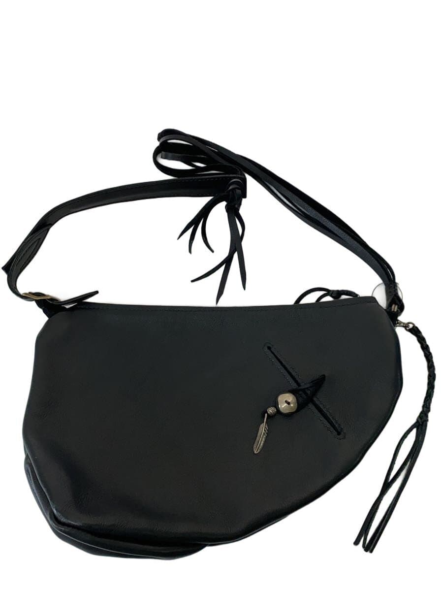 Other Brand Shoulder Bag Leather BLK Solid